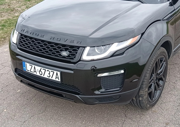 Land Rover Range Rover Evoque cena 116900 przebieg: 75000, rok produkcji 2018 z Warszawa małe 562